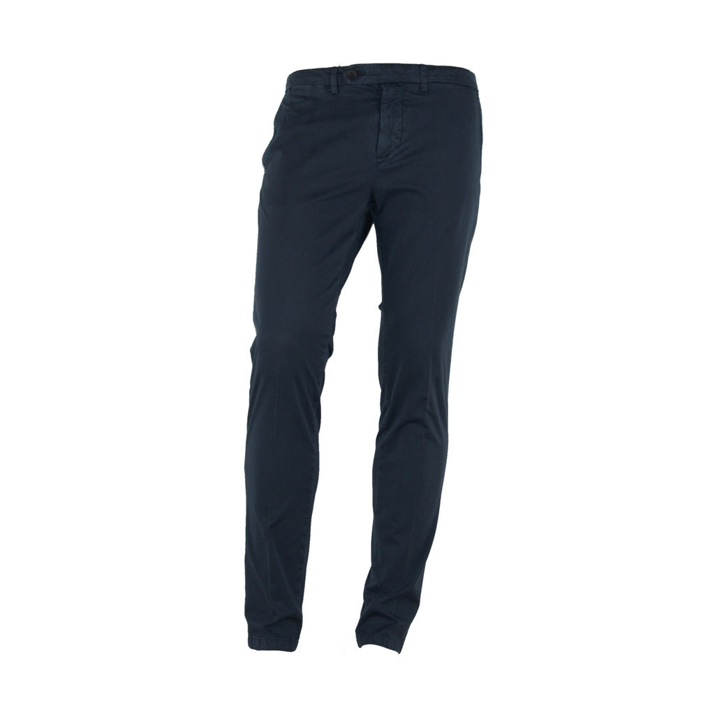 100% Milano Cotton Trousers Blue