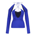 The Attico Top Vivid Blu