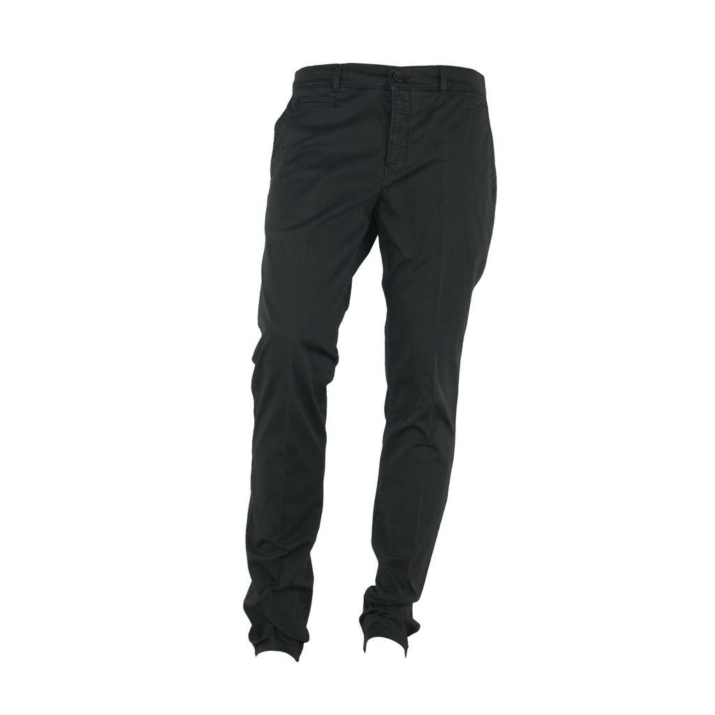 100% Milano Cotton Trousers Black