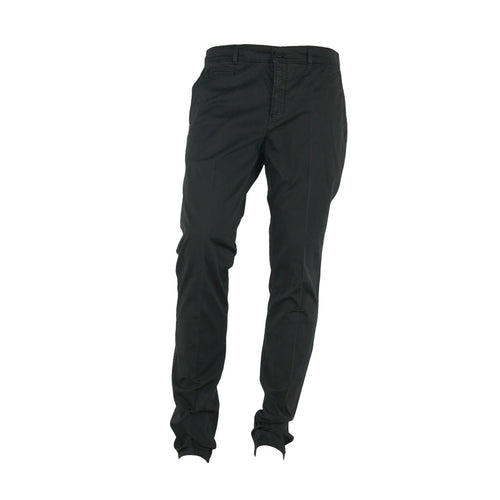 100% Milano Cotton Trousers Black