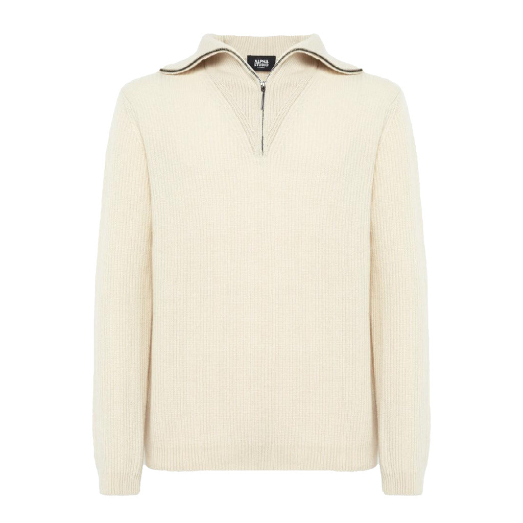 Alpha Studio Brioche-Knit Turtleneck Sweater