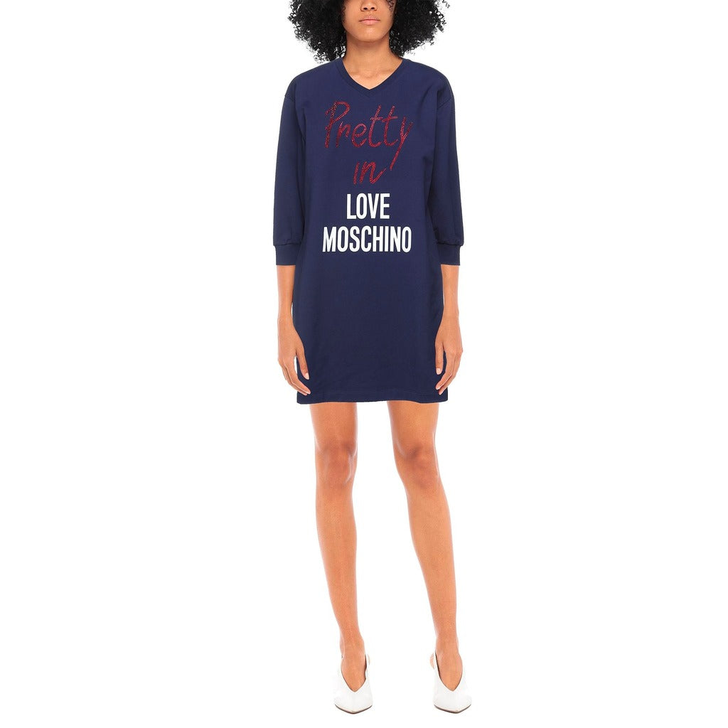 Love Moschino Discover The Dress — Short Dress With Blue