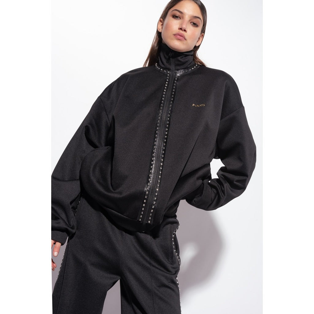 Pinko Leather Zonzoli Zippato Nero — view 5