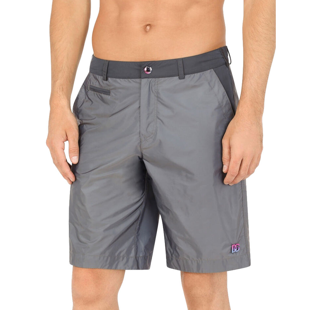 Dolce & Gabbana Nylon Swim Shorts Grey — view 3