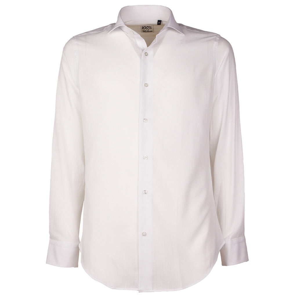 100% Milano Cotton Shirt White
