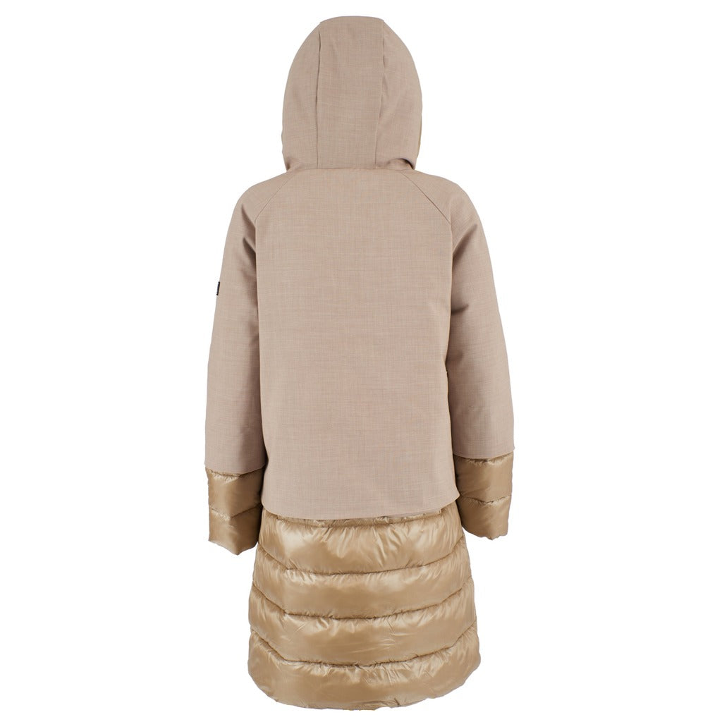 Yes Zee double fabric down jacket beige
