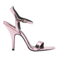 Patrizia Pepe Calfskin Sandali Craquelé Rosa Silver