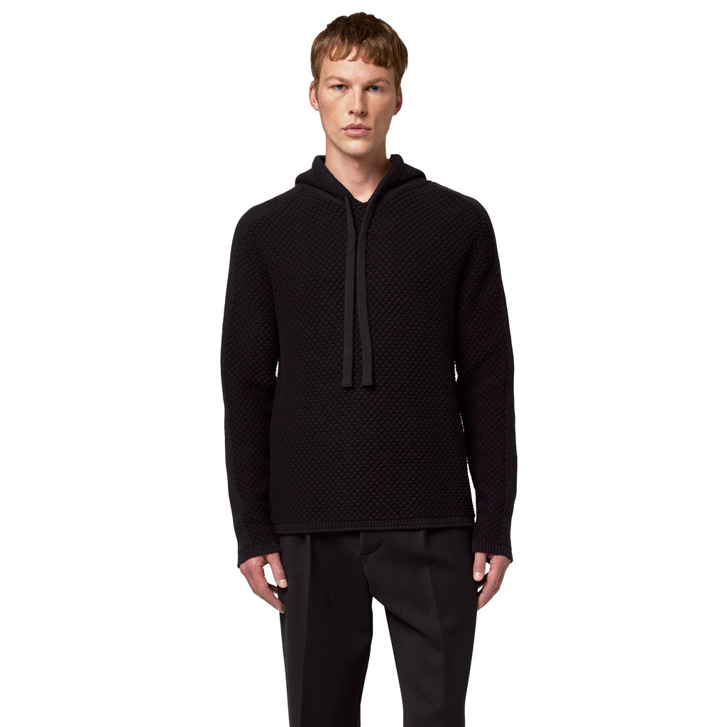 Alpha Studio Cotton Sweatshirt Black
