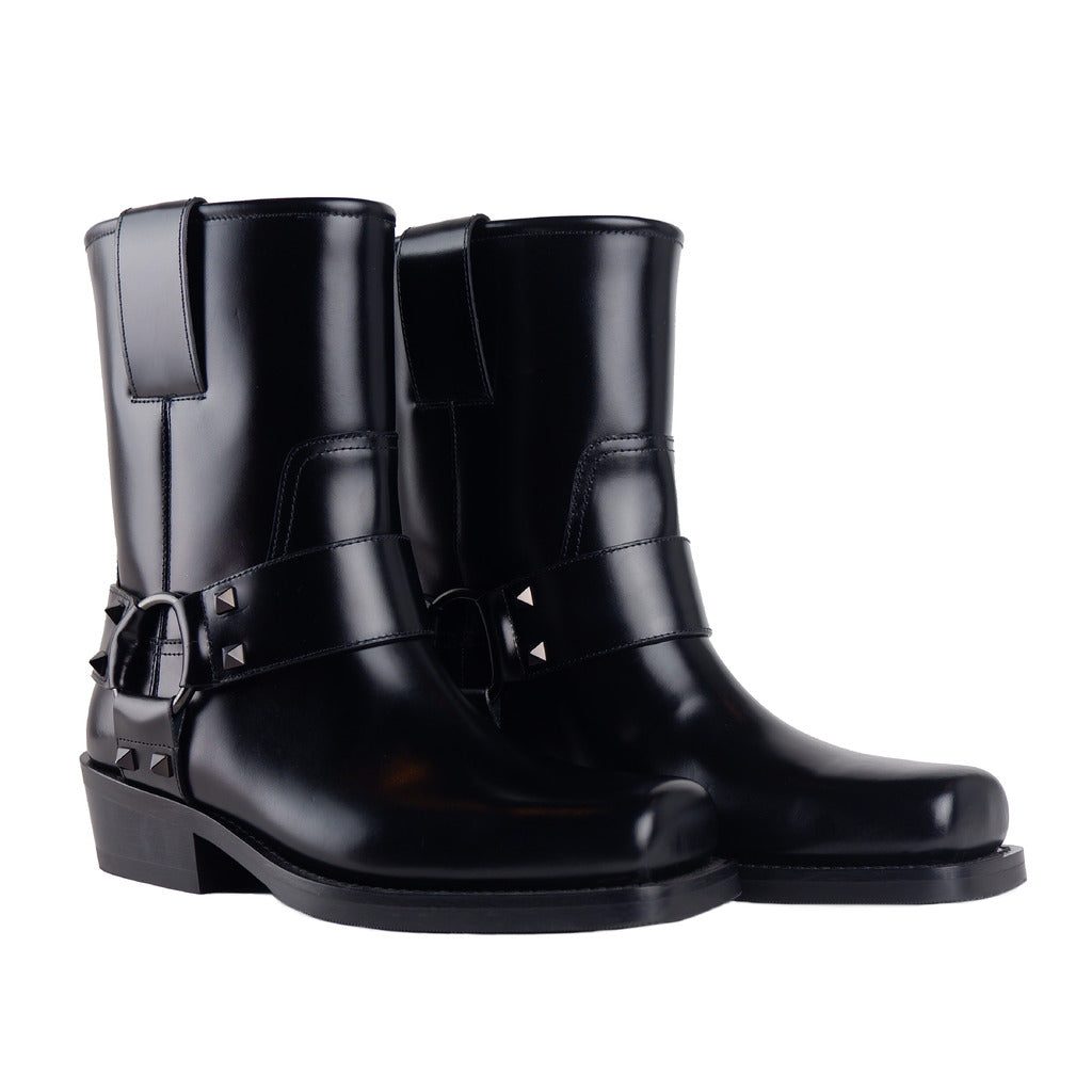 Valentino Garavani Calfskin Boots Black — view 2