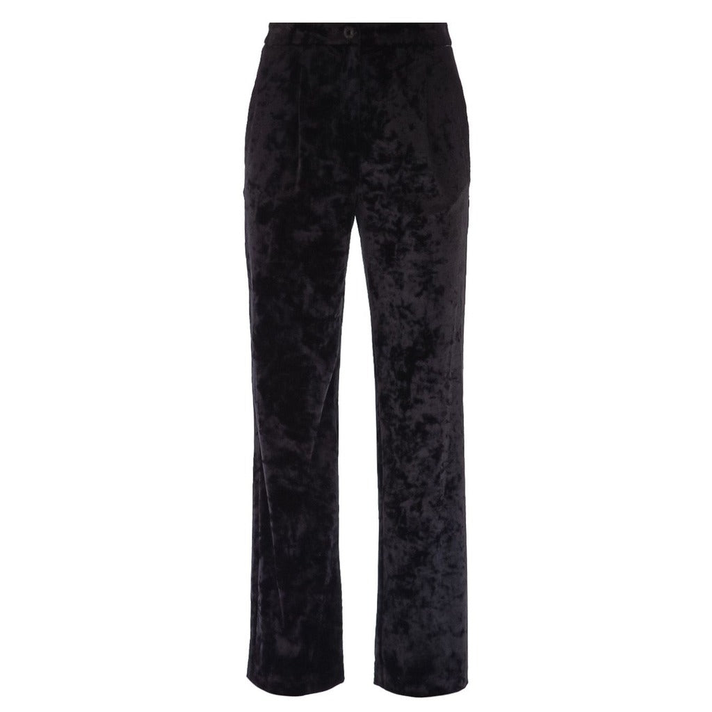 Patrizia Pepe Trousers Velvet Black — view 5
