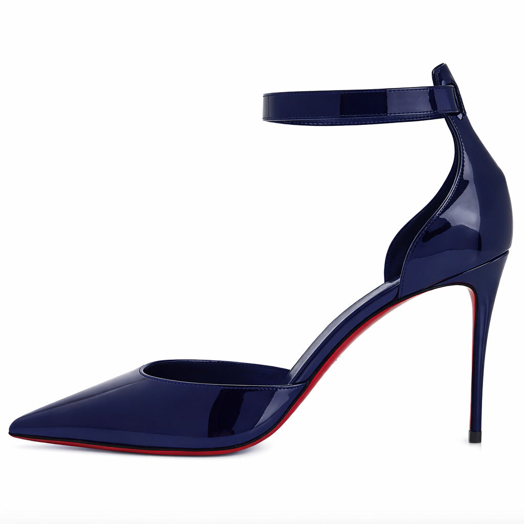 Christian Louboutin Leather Heels Blue — view 2