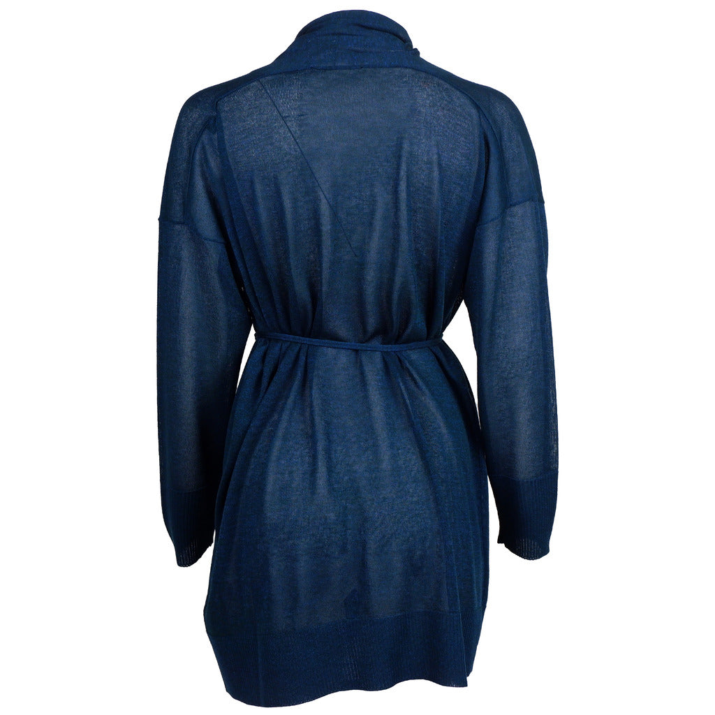 Alpha Studio Viscose Dress Cardigan Oltremare — view 2