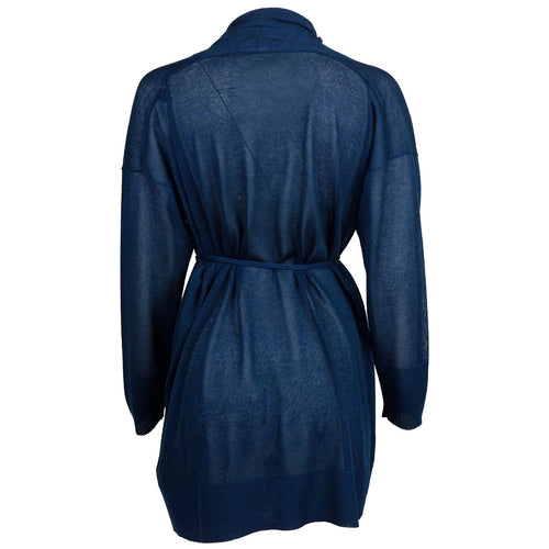 Alpha Studio Viscose Dress Cardigan Oltremare — view 2