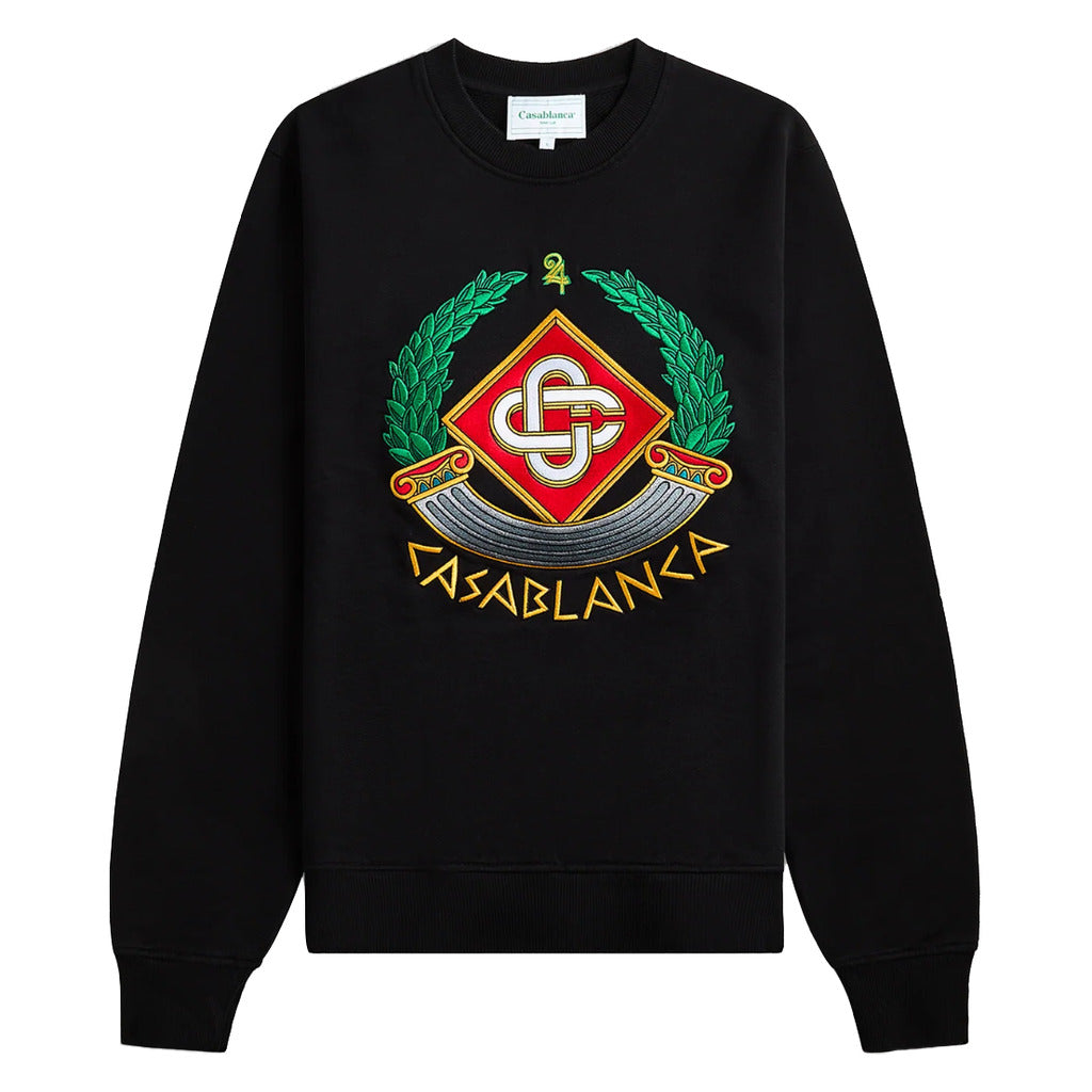 Casablanca Cotton Sweatshirt Black — view 2