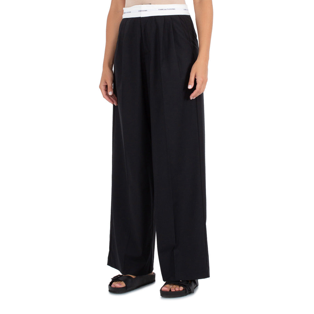 Comme Des Fuckdown cotton Trousers Black — view 2