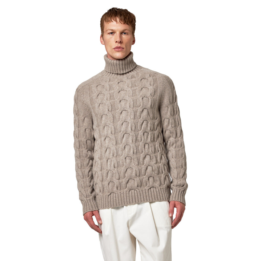 alpha studio - Sweaters - au-7167g-greige