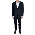 Aquascutum Cotton Suit Navy Blue