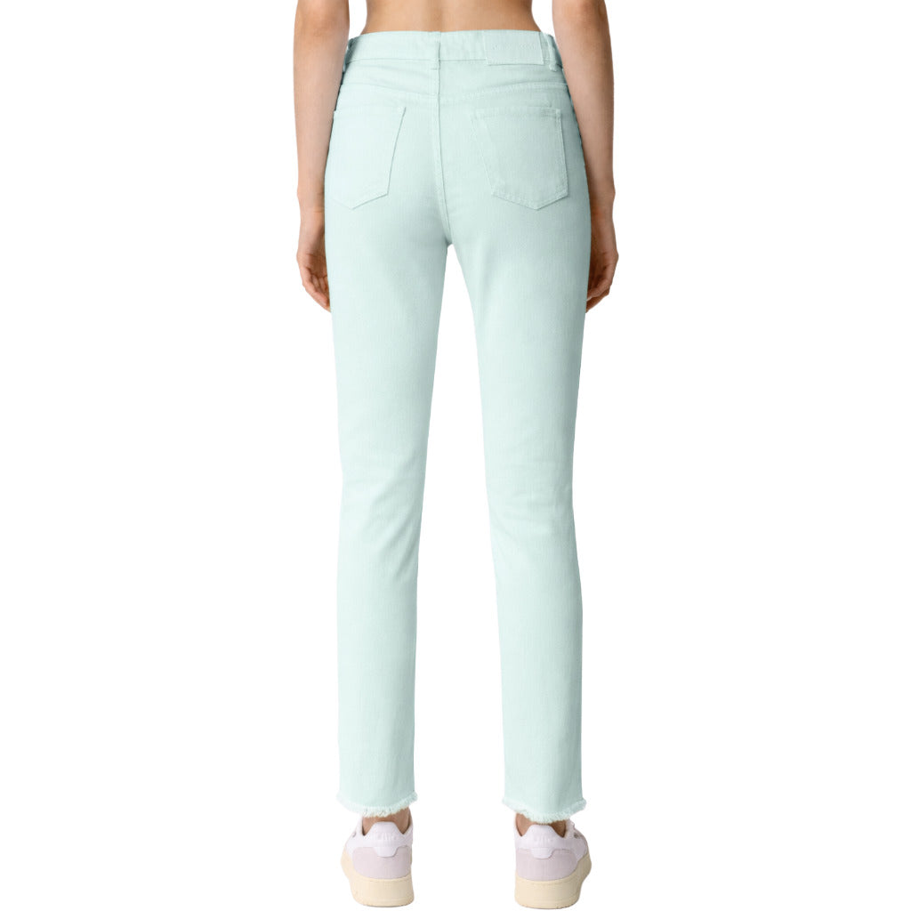 Hinnominate Cotton Trousers Green Acqua — view 3