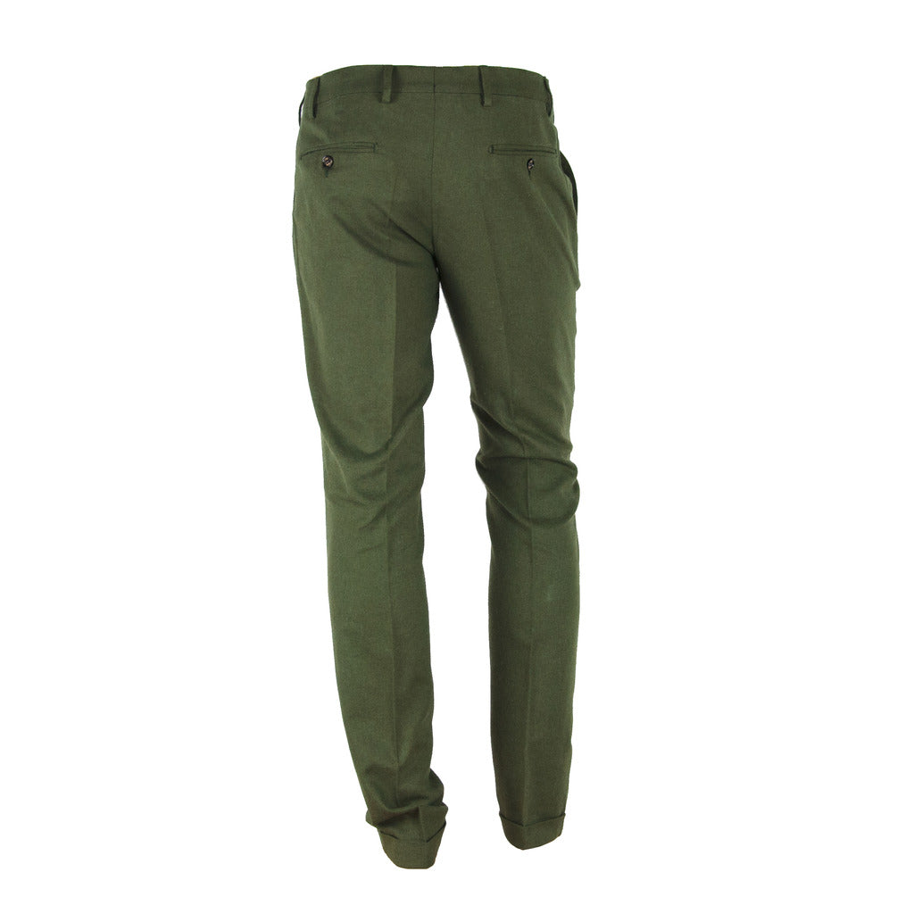 100% Milano Cotton Trousers Green — view 2