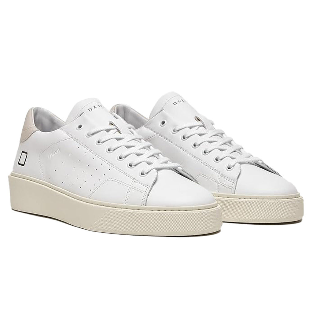 D.A.T.E. Leather Levante Calf White Army — view 2