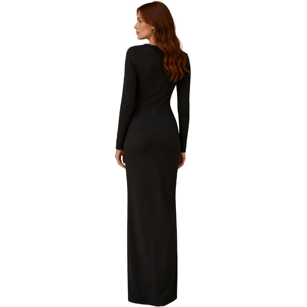 Dolce & Gabbana Dress Tubino Lungo Black — view 2