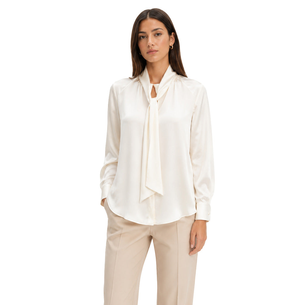 Dolce & Gabbana Silk Shirt Nodo White
