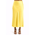 Patrizia Pepe Satin Skirt Yellow