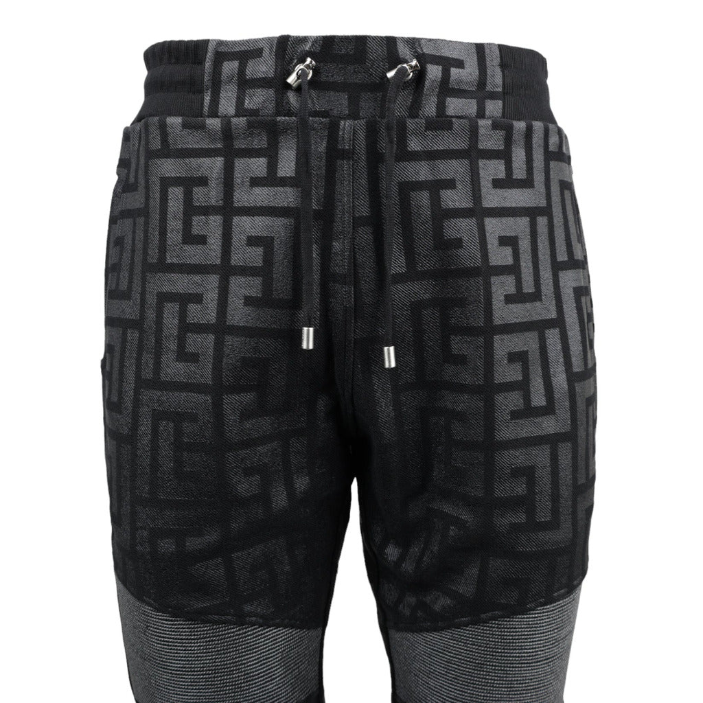 Balmain Cotton Trousers Black — view 4