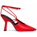 Patrizia Pepe Leather Heels Red