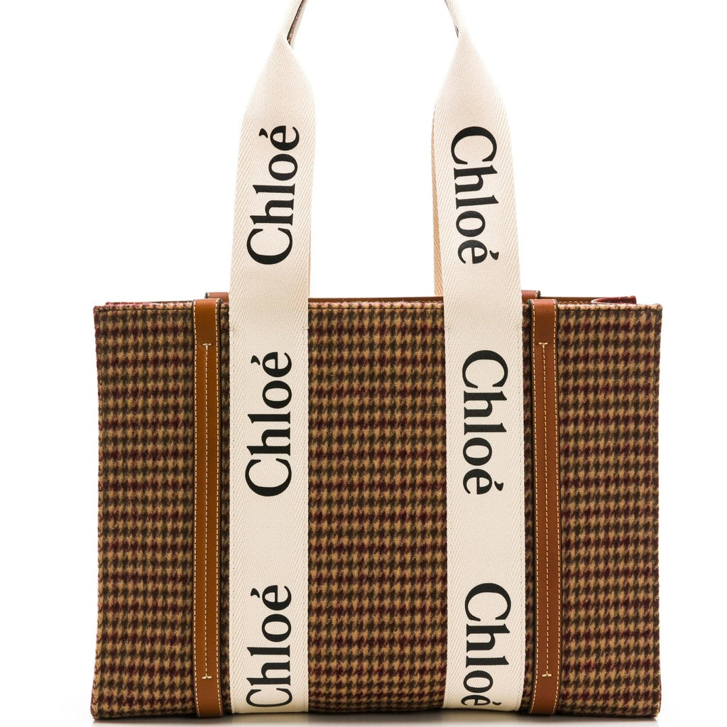 Chloè Wool Crossbody Bag Brown