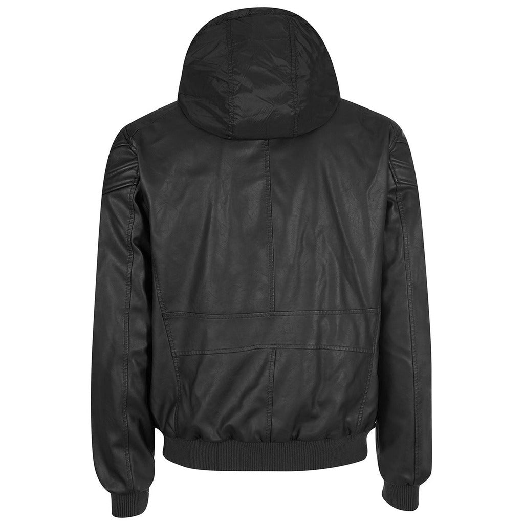 Yes Zee Leather Jacket Ecopelle Black — view 2