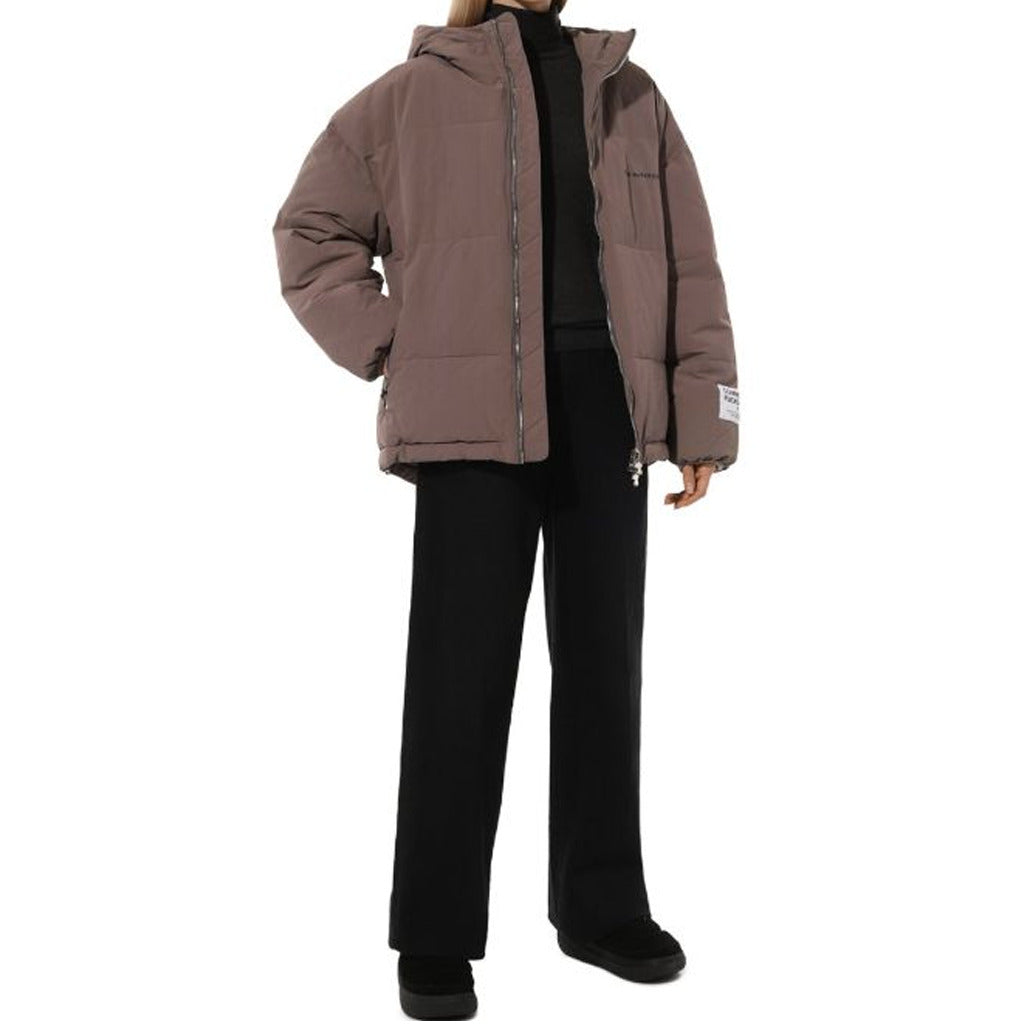 Comme Des Fuckdown Nylon Jacket Mud Grey — view 4