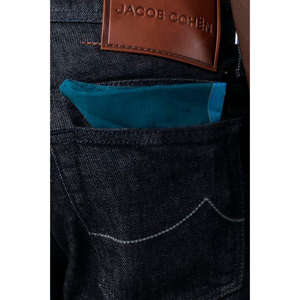 Jacob Cohen Leather Jeans Denim Blue — view 4