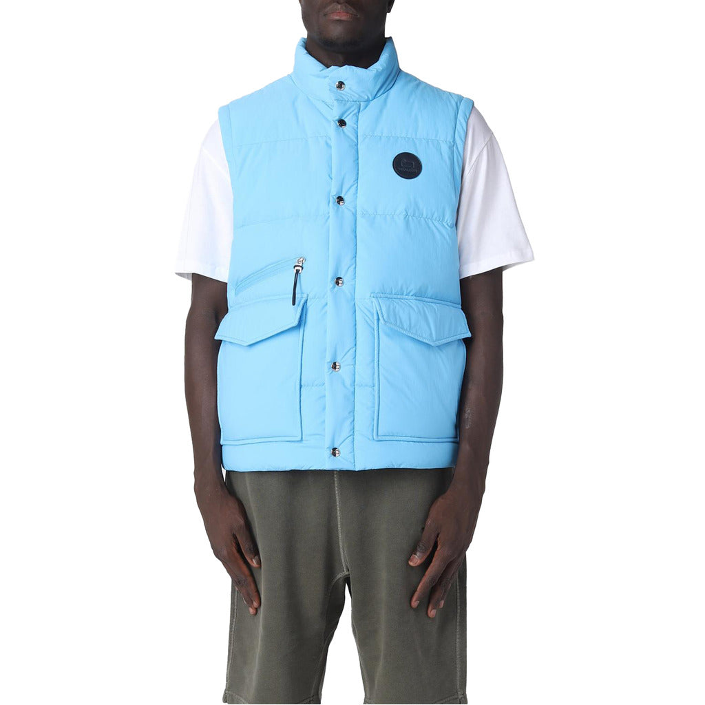 Woolrich Vest Down Jacket Light Blue — view 3