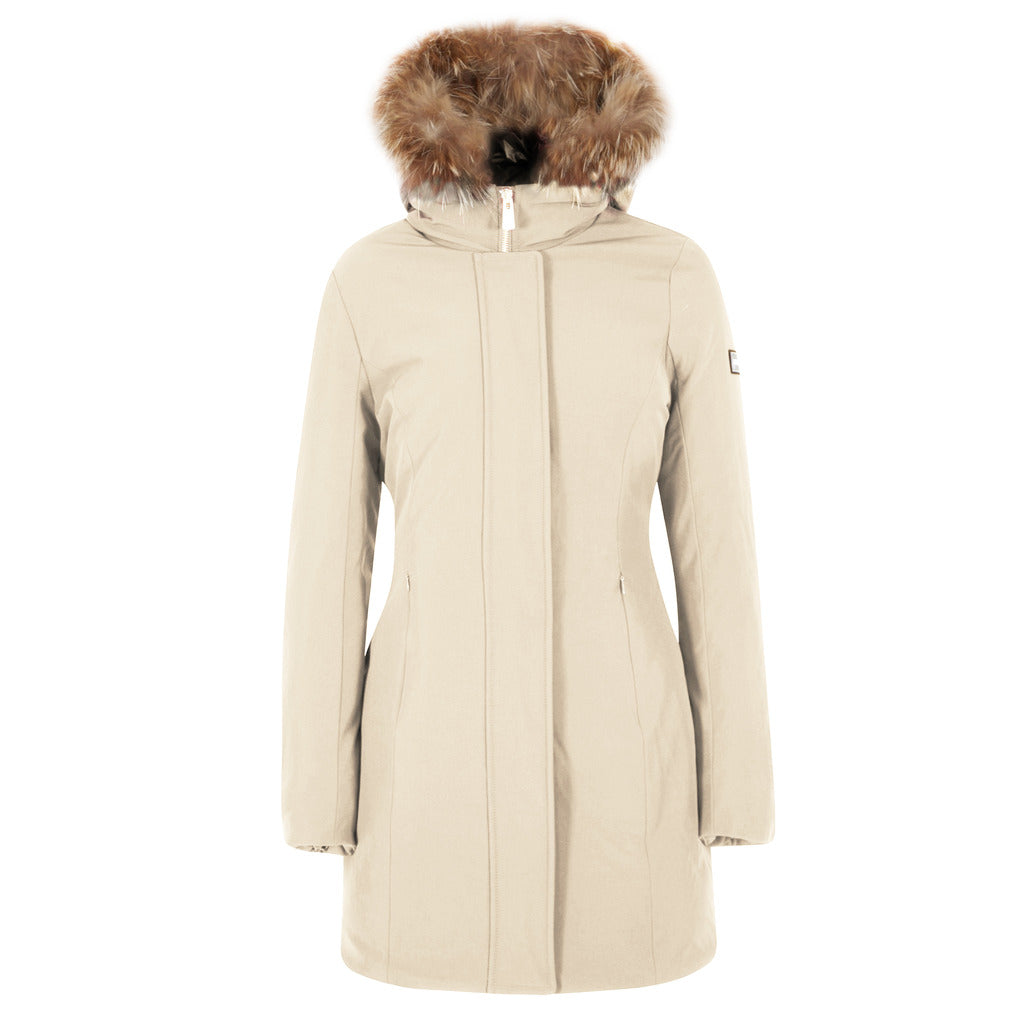 Yes Zee Fur Down Jacket Lungo Pelo Gold — view 2