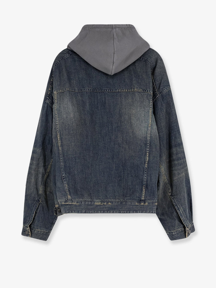 Balenciaga Layered cotton denim jacket