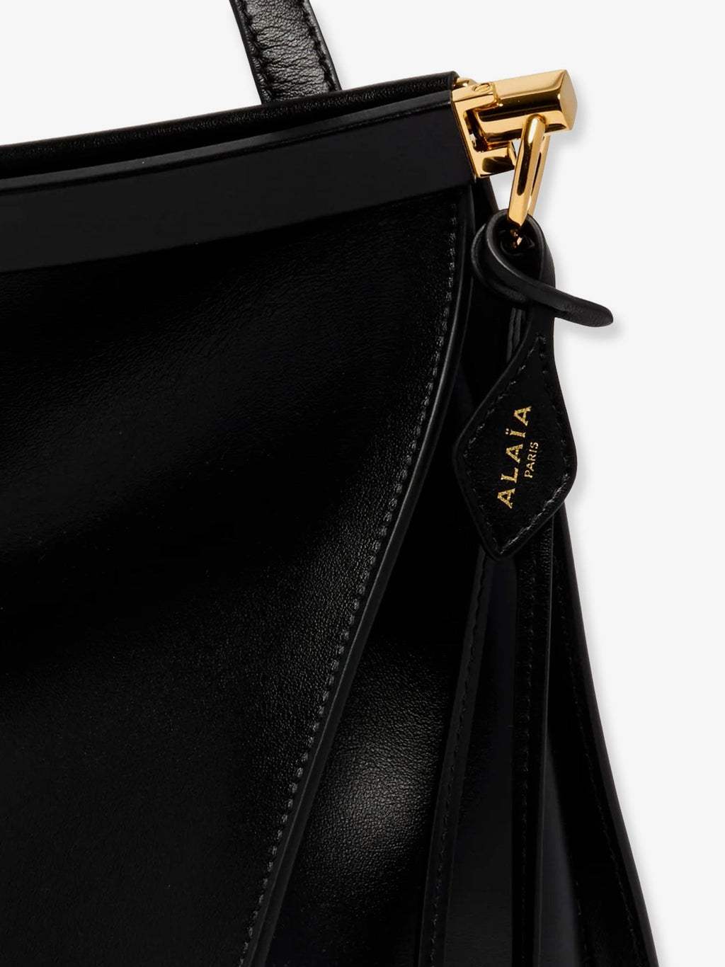 ALAIA Le Click East West Large leather shoulder bag