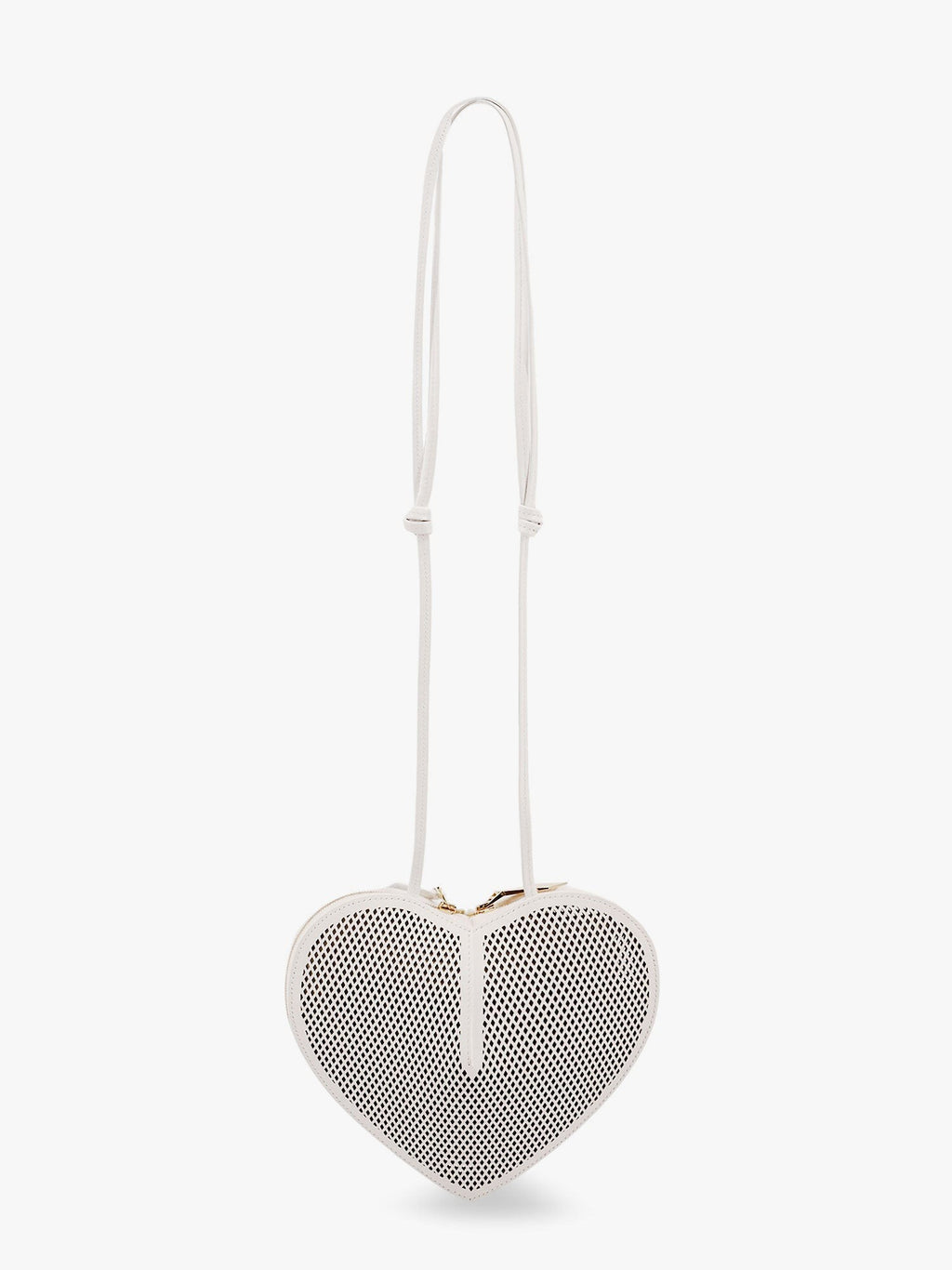 ALAIA Le coeur shoulder bag in leather with fishnet motif