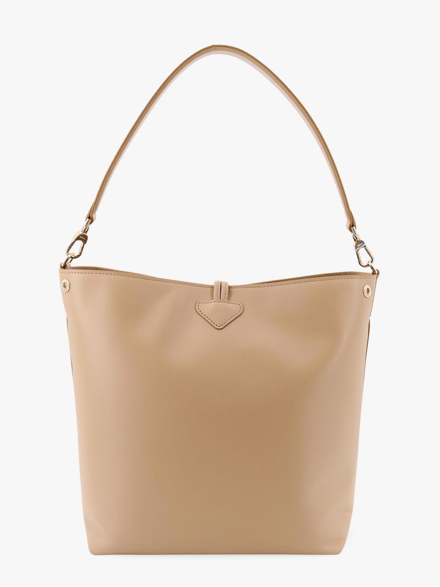 LONGCHAMP PARIS Le roseau m leather bucket bag with bamboo hook