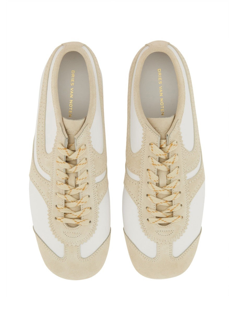 Dries Van Noten LEATHER AND SUEDE SNEAKER