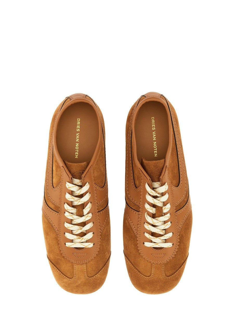 Dries Van Noten LEATHER AND SUEDE SNEAKER