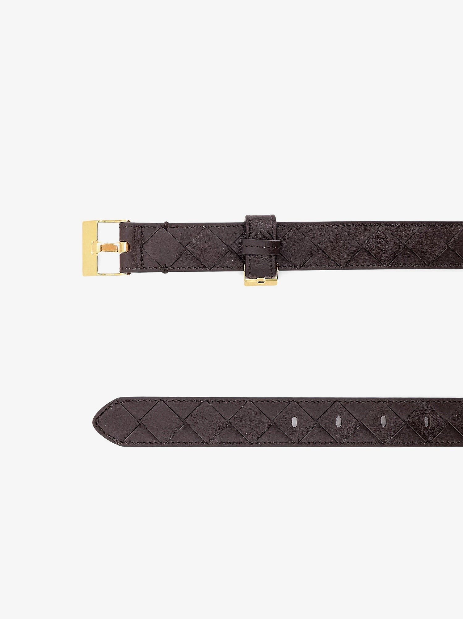 Bottega Veneta Leather belt with Intrecciato motif