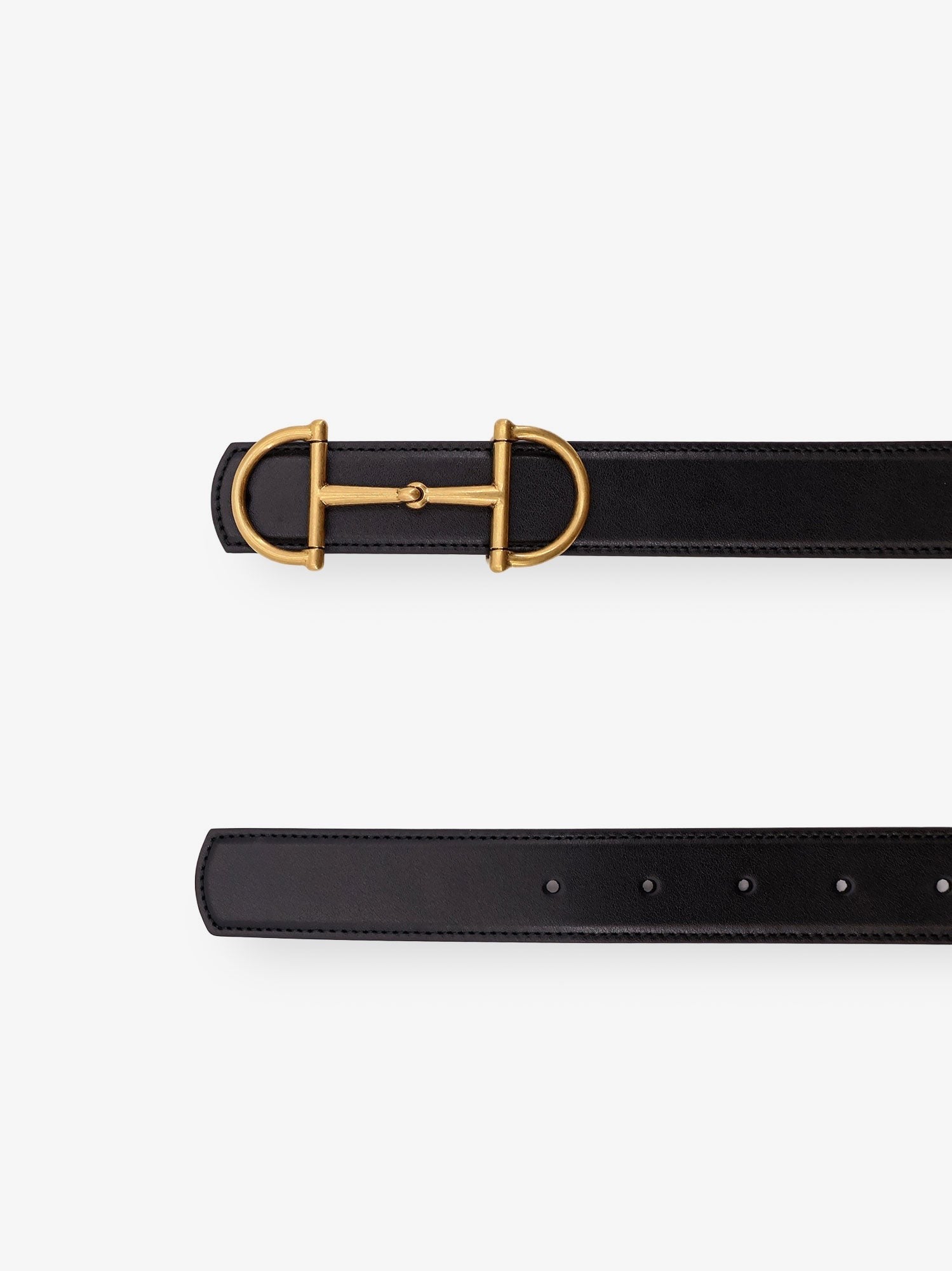 Gucci Leather belt with metal Horsebit