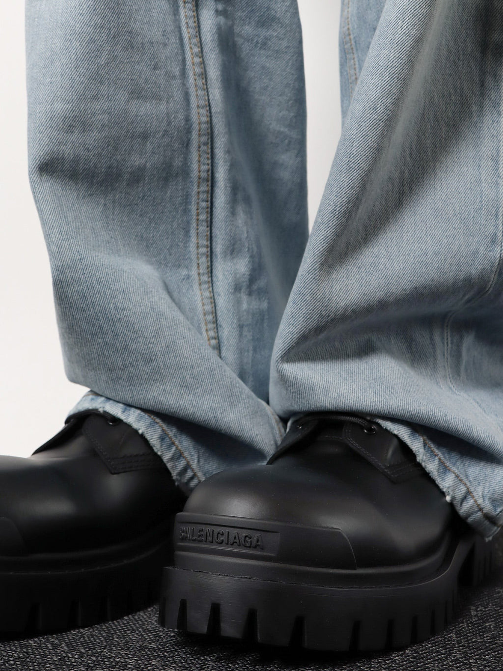 Balenciaga Strike Amphibian Boots Black