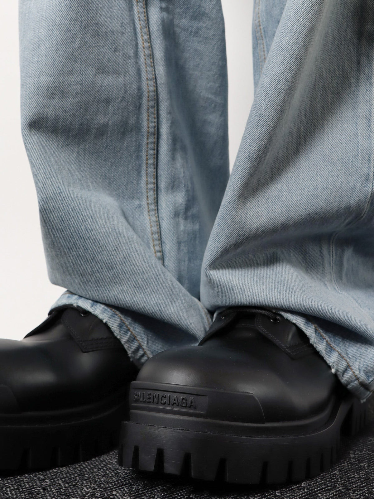 Balenciaga Strike Amphibian Boots Black