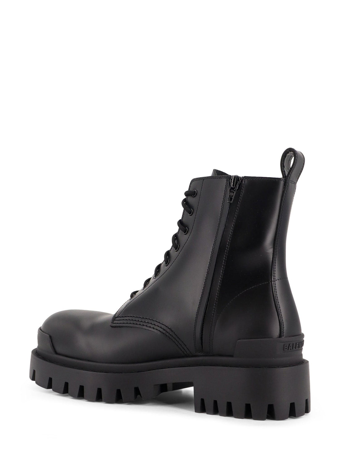 Balenciaga Leather boots with maxi rubber sole