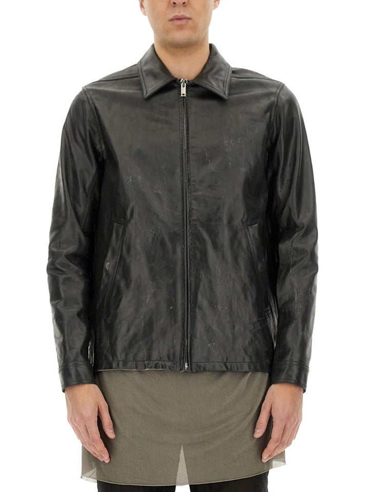 RICK OWENS LEATHER "BRAD" JACKET