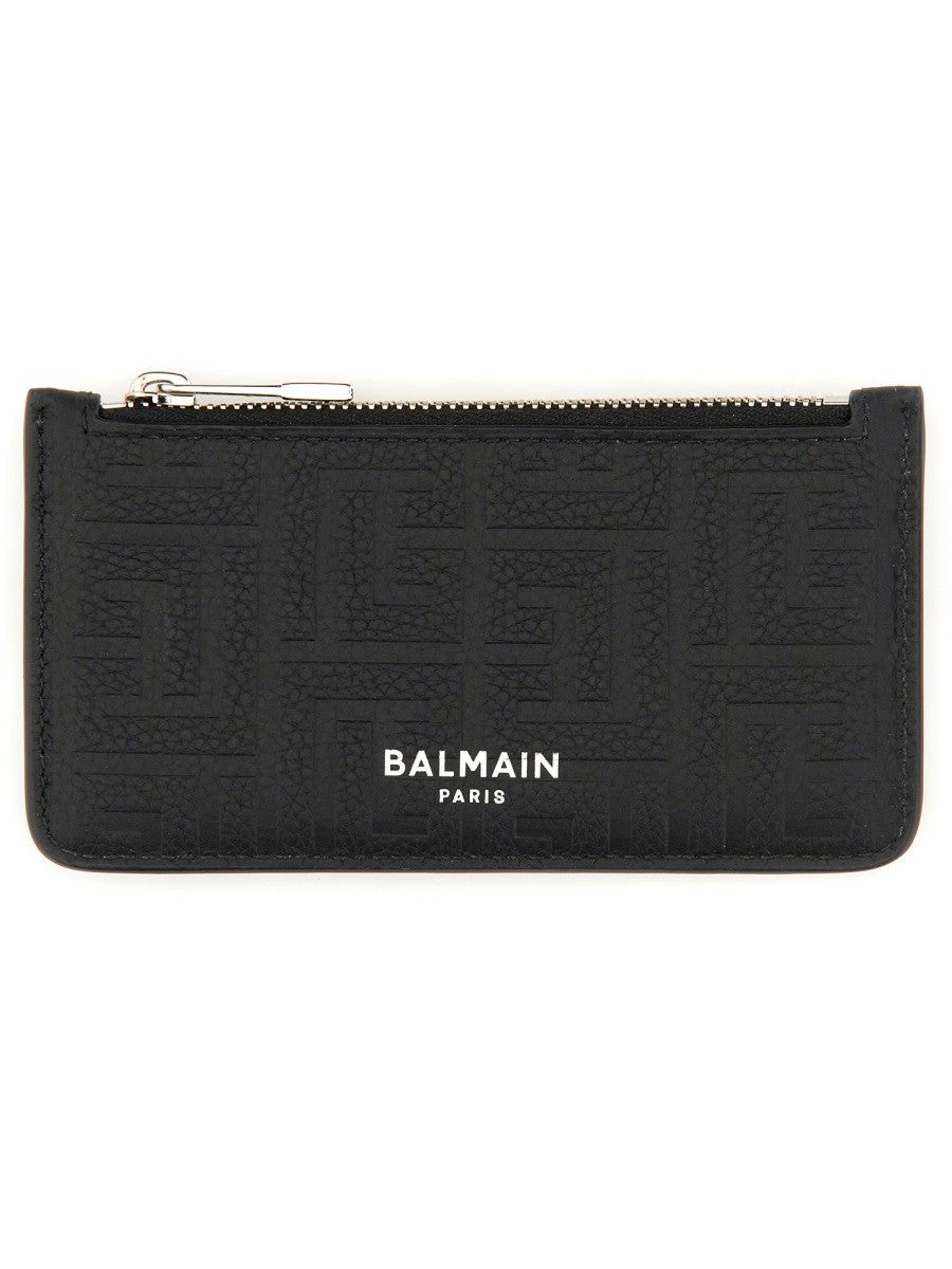 Balmain LEATHER COIN PURSE