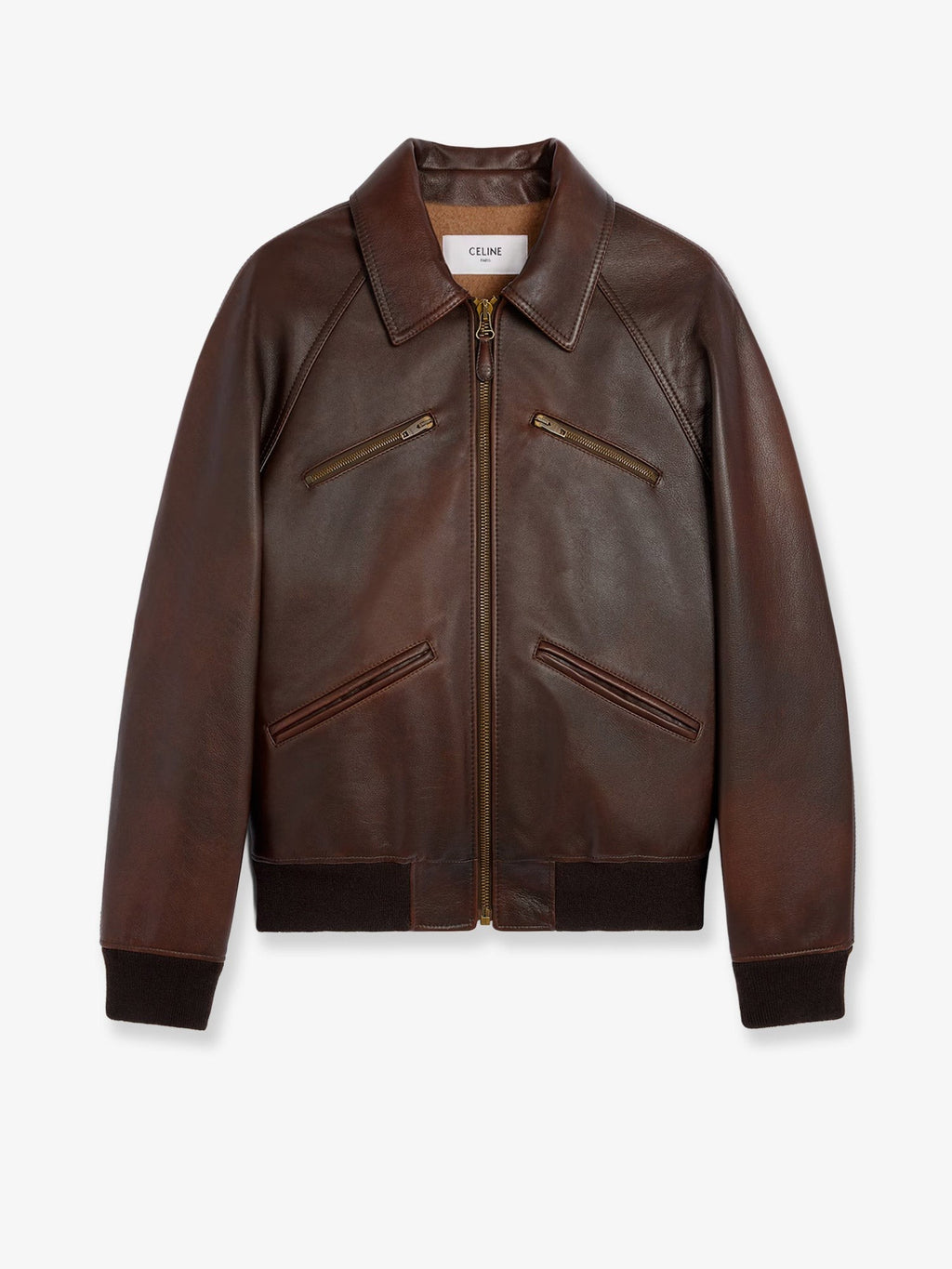 Celine Leather jacket with wool lining