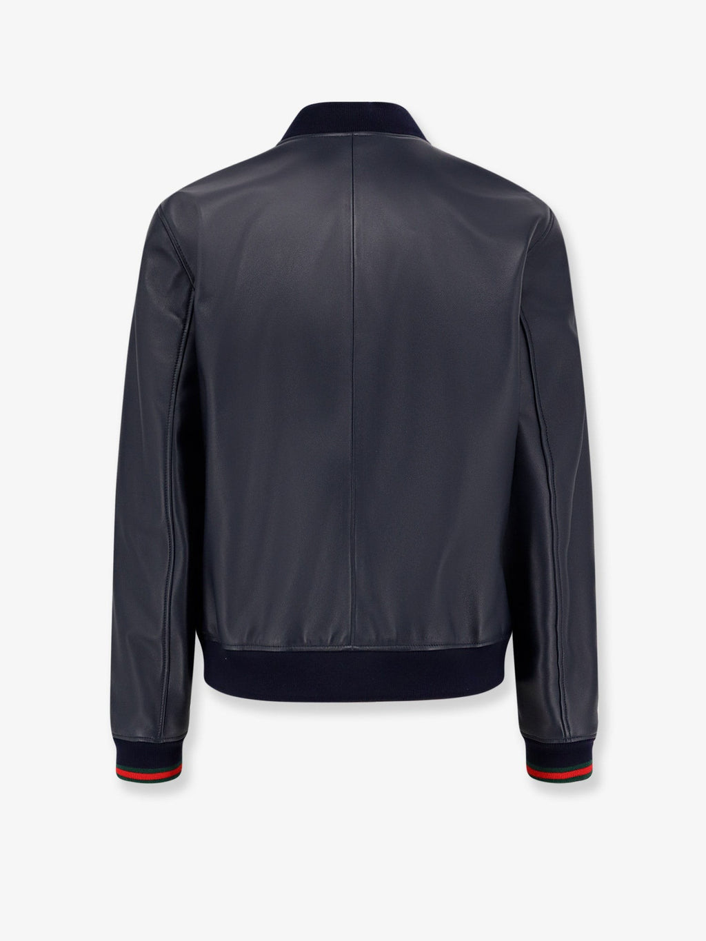 Gucci Leather Jacket witth Web details